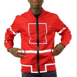 Well Established No Division Nylon Jacket Red